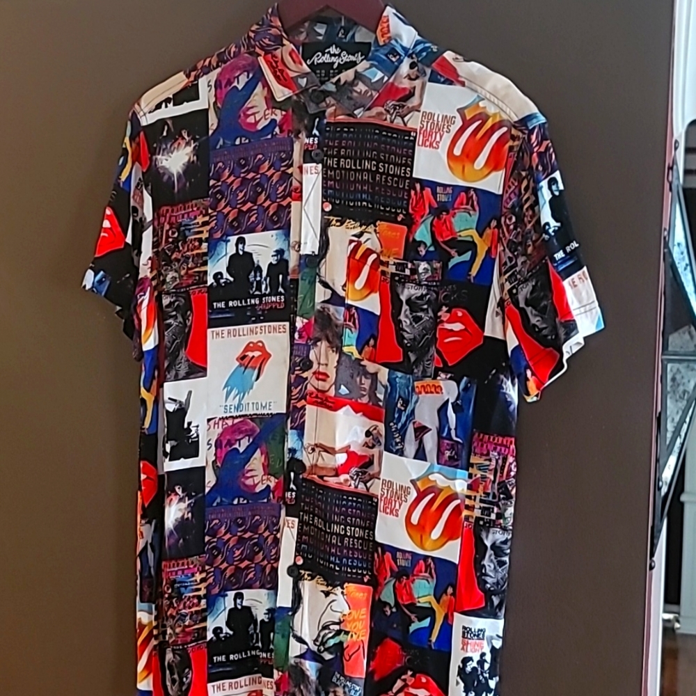 Authentic Rolling Stones Button Up Shirt
